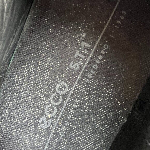 ECCO ATH-1FM ST.1 Black Diamond Perforation Slip-On Sneakers Shoes 9 9.5 40 Rare - Picture 7 of 7